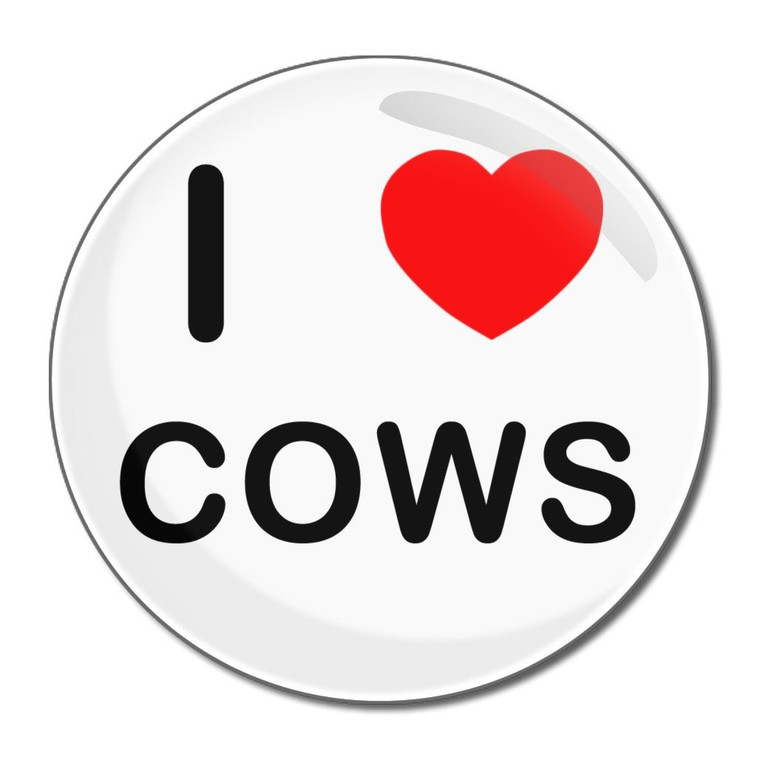 I Love Cows - Round Compact Mirror