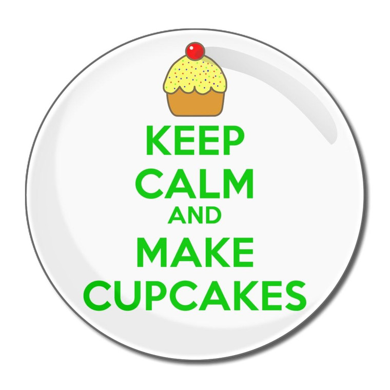 Keep Calm and Make Cupcakes - Round Compact Mirror