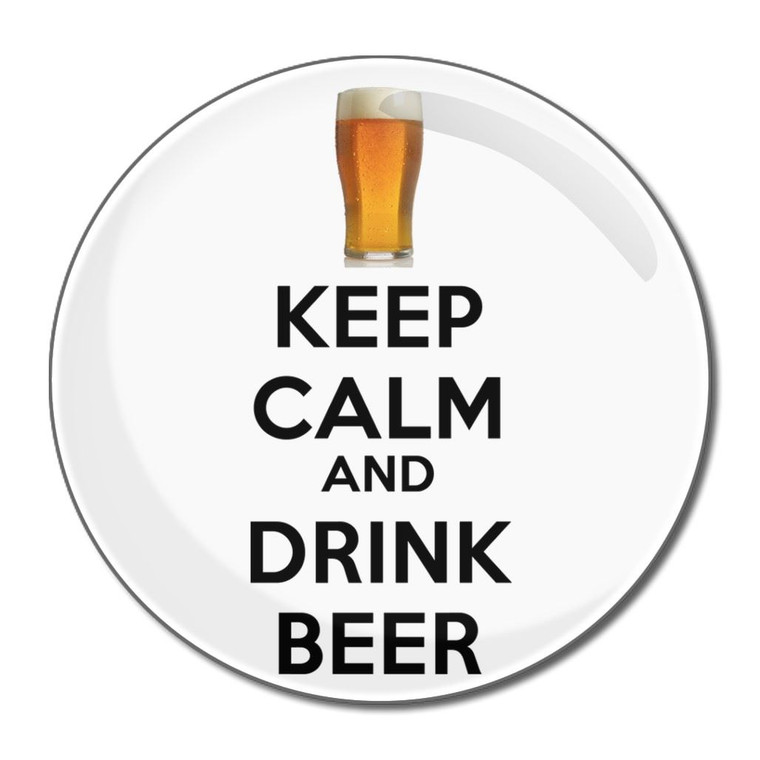 Keep Calm and Drink Beer - Round Compact Mirror