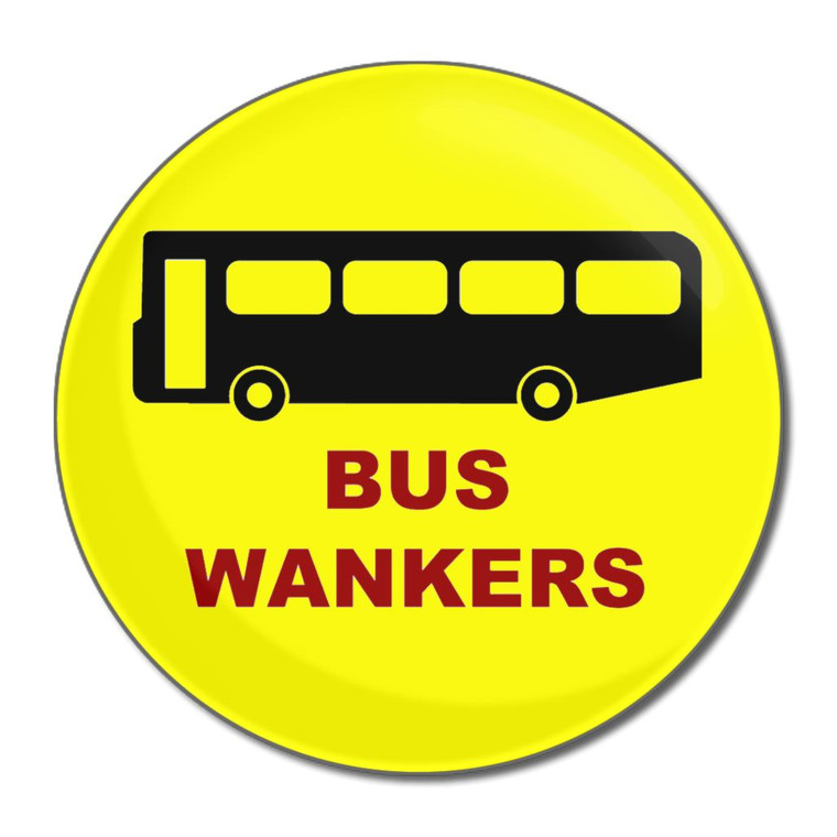 Bus Wankers - Round Compact Mirror