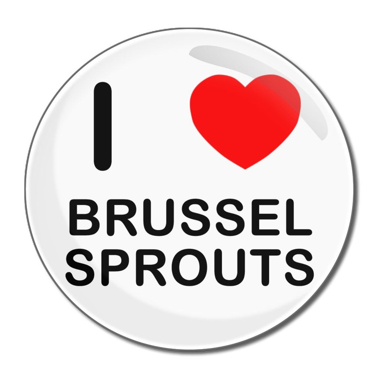 I Love Brussel Sprouts - Round Compact Mirror