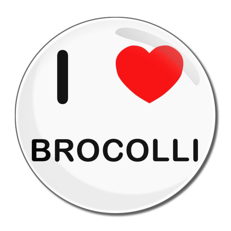 I Love Brocolli - Round Compact Mirror