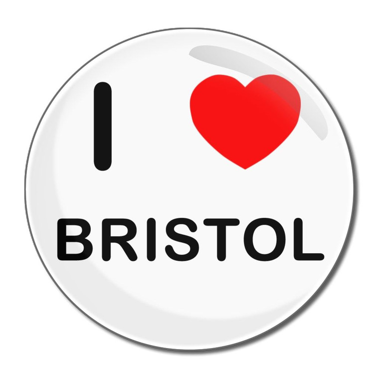 I Love Bristol - Round Compact Mirror