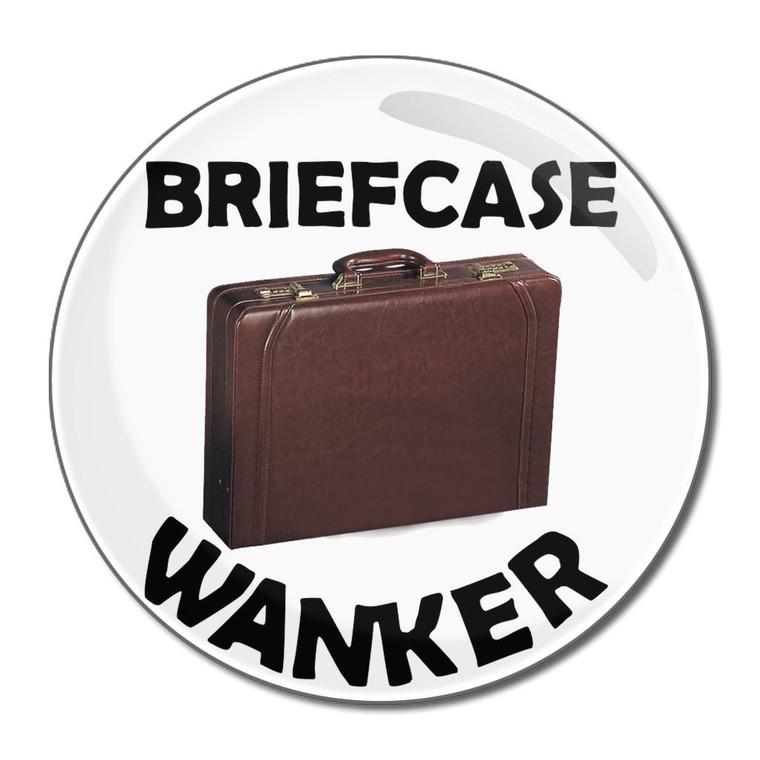 Briefcase Wanker - Round Compact Mirror