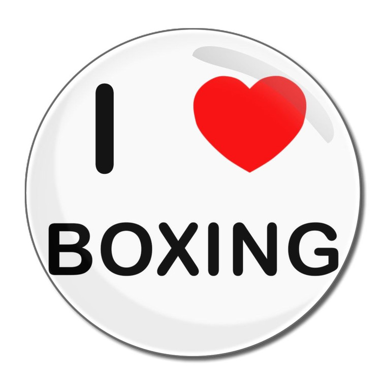 I Love Boxing - Round Compact Mirror