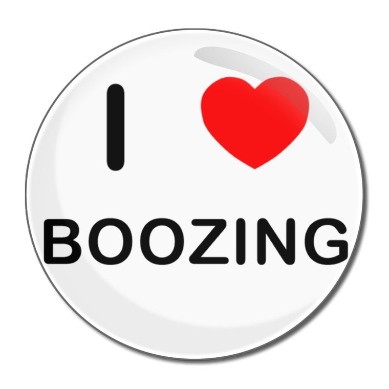 I Love Boozing - Round Compact Mirror