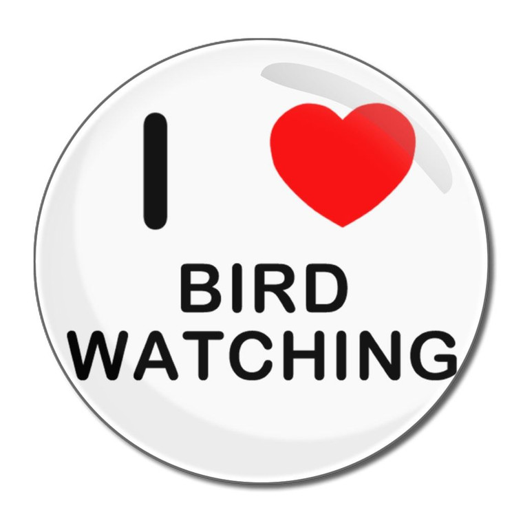 I Love Bird Watching - Round Compact Mirror