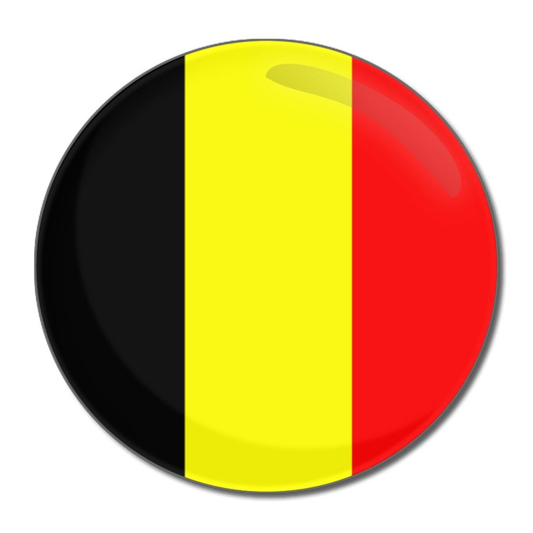 Belgium Flag - Round Compact Mirror