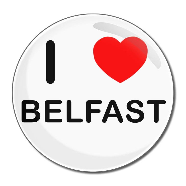 I Love Belfast - Round Compact Mirror