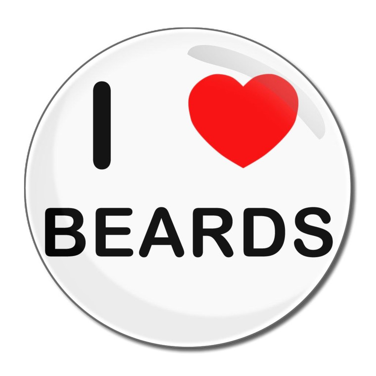 I Love Beards - Round Compact Mirror