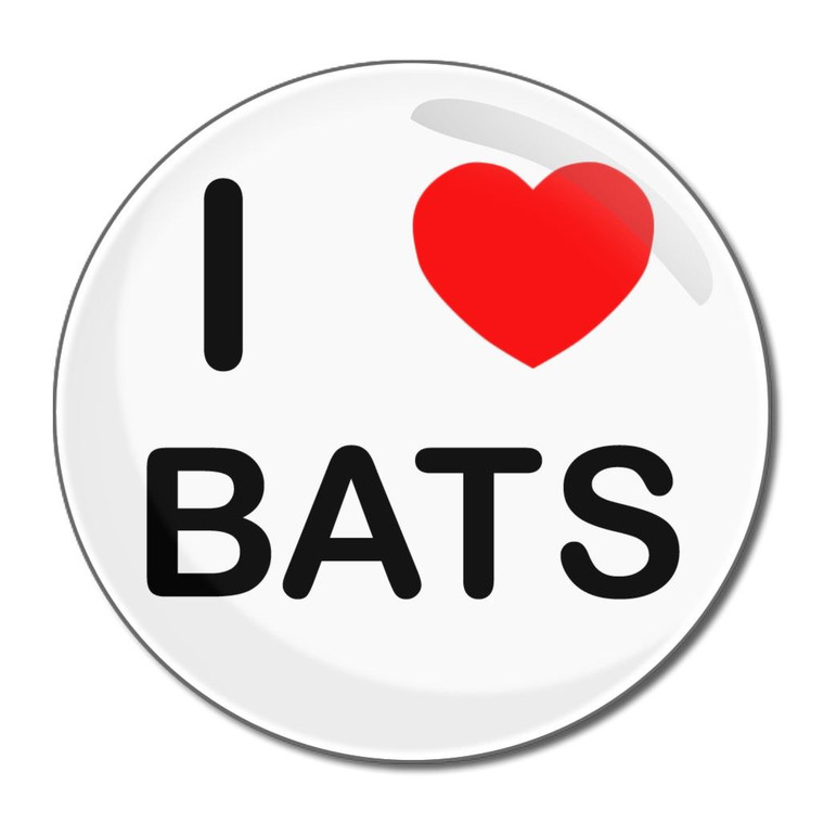 I Love Bats - Round Compact Mirror