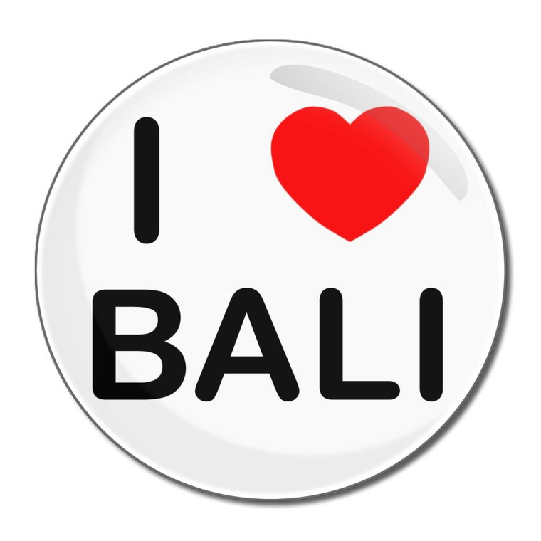 I Love Bali - Round Compact Mirror