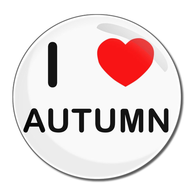 I Love Autumn - Round Compact Mirror