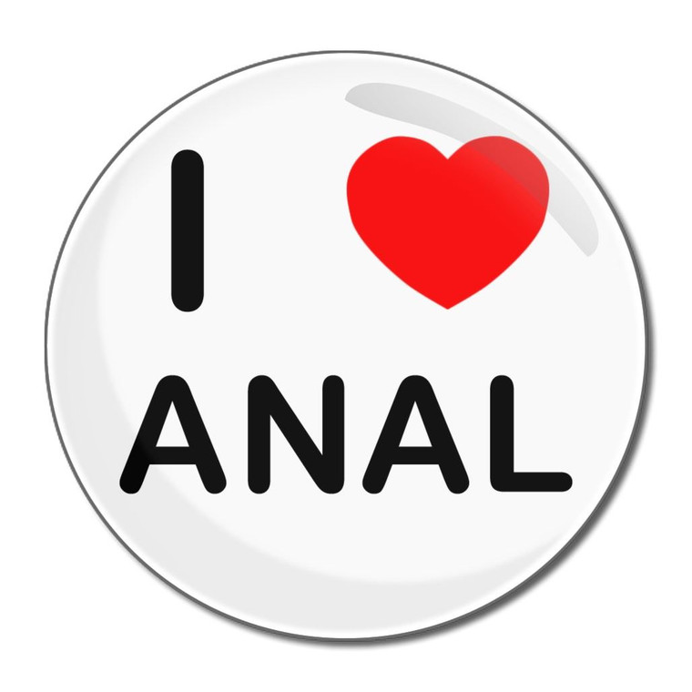 I Love Anal - Round Compact Mirror