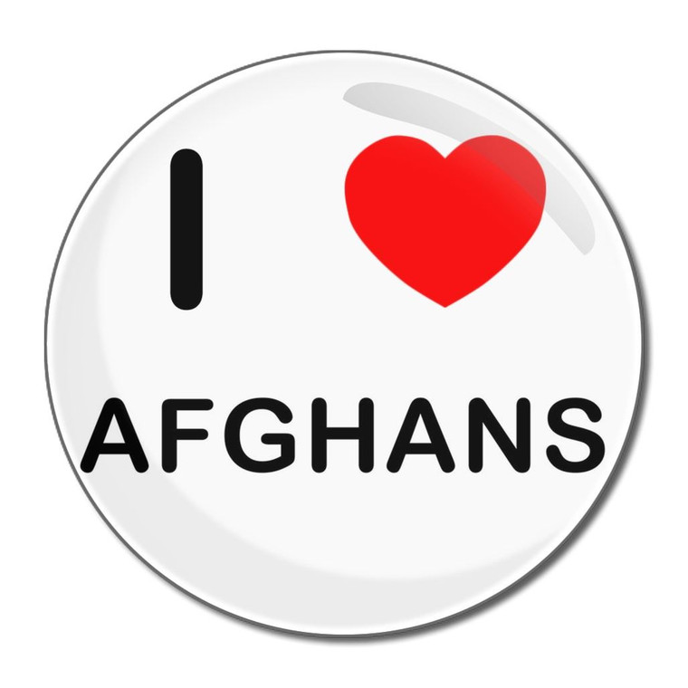 I Love Afghans - Round Compact Mirror