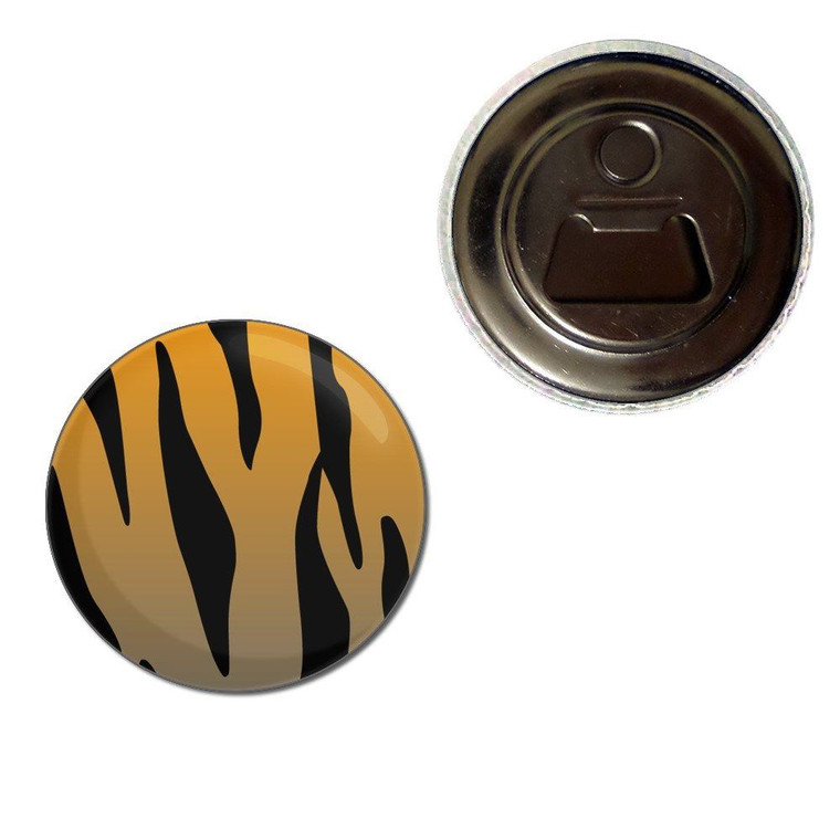 Tiger Print Pattern - Fridge Magnet Bottle Opener