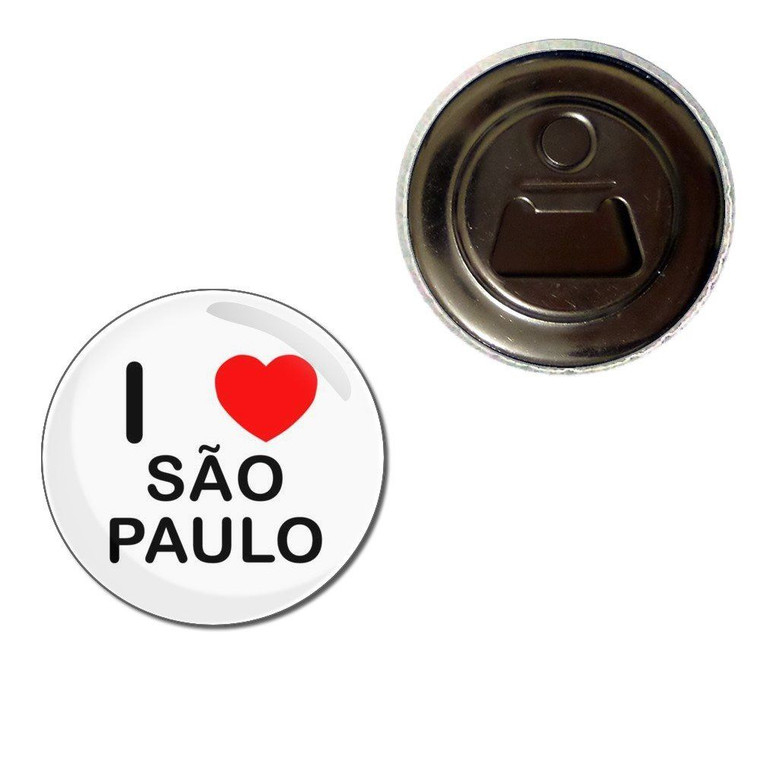 I Love Sao Paulo - Fridge Magnet Bottle Opener