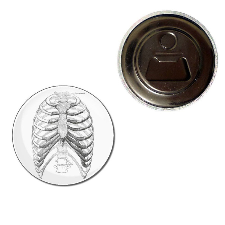 Ribcage - Fridge Magnet Bottle Opener