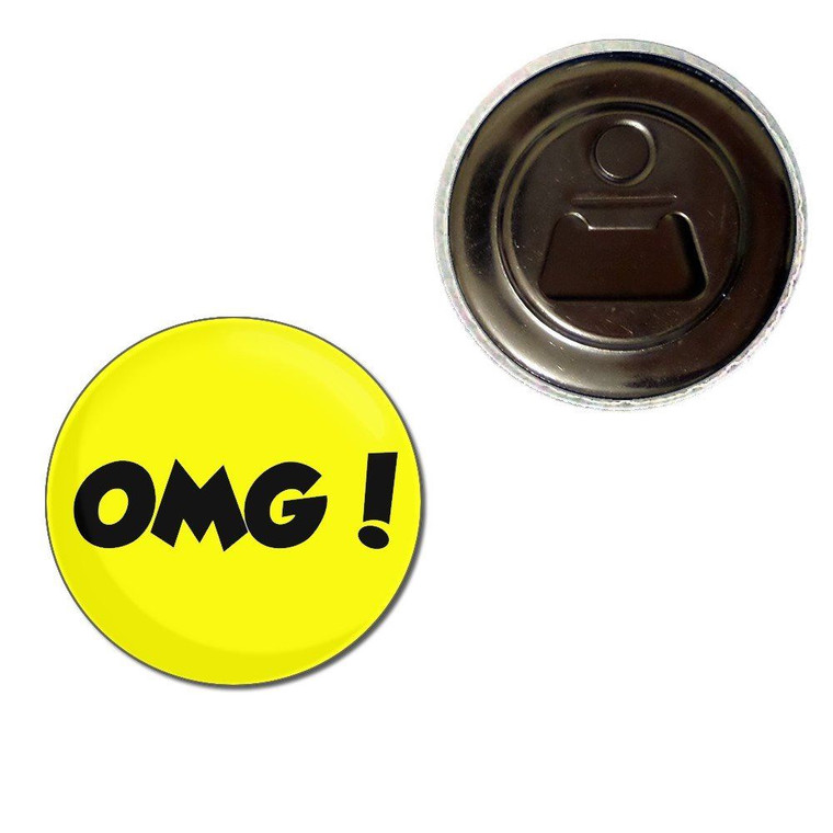 OMG! Oh My God - Fridge Magnet Bottle Opener