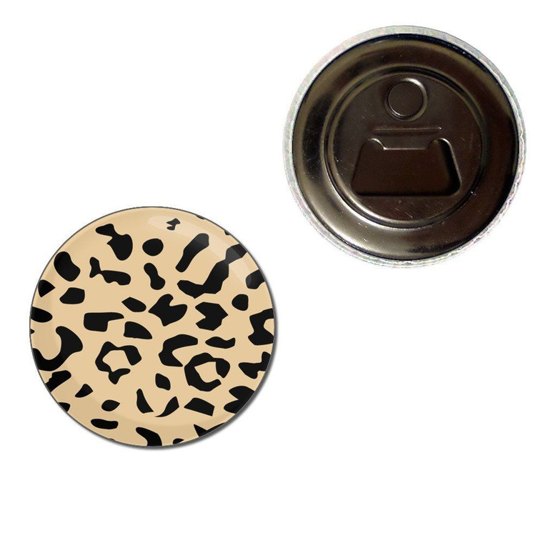 Leopard Print - Fridge Magnet Bottle Opener