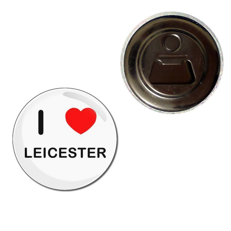 I Love Leicester - Fridge Magnet Bottle Opener