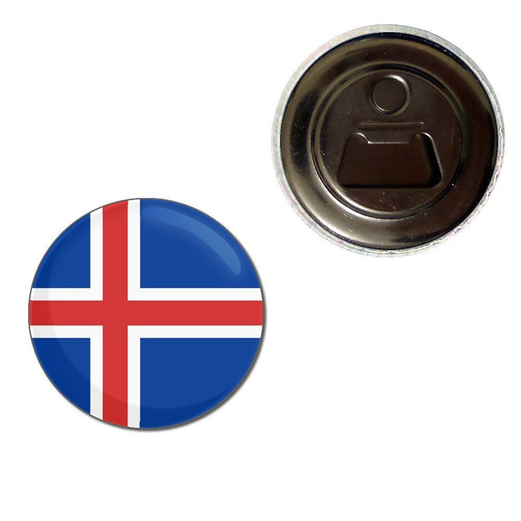 Iceland Flag - Fridge Magnet Bottle Opener