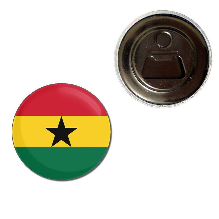 Ghana Flag - Fridge Magnet Bottle Opener
