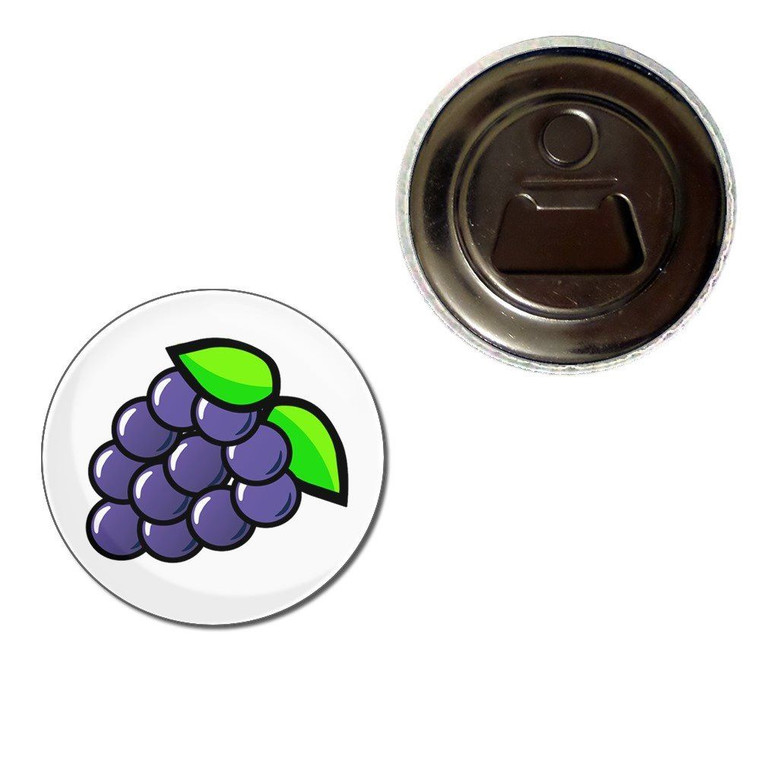 Fruit Machine Grapes - Fridge Magnet Bottle Opener