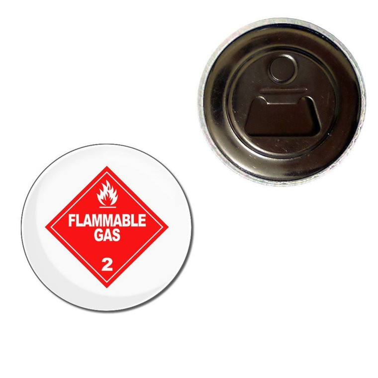 Flammable Gas - Fridge Magnet Bottle Opener