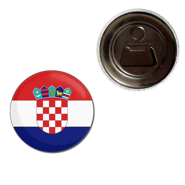 Croatia Flag - Fridge Magnet Bottle Opener