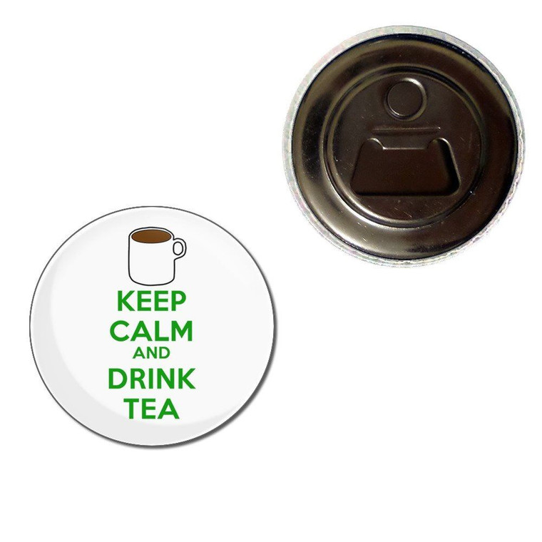 Keep Calm and Drink Tea - Fridge Magnet Bottle Opener