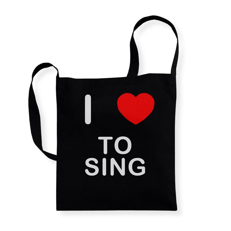 I Love To Sing - Cotton Sling Bag