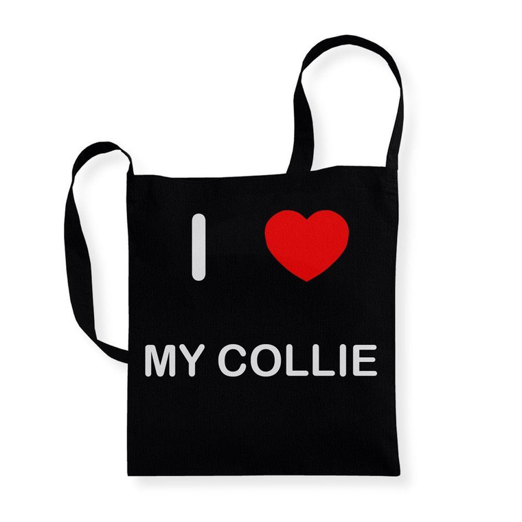 I Love My Collie - Cotton Sling Bag