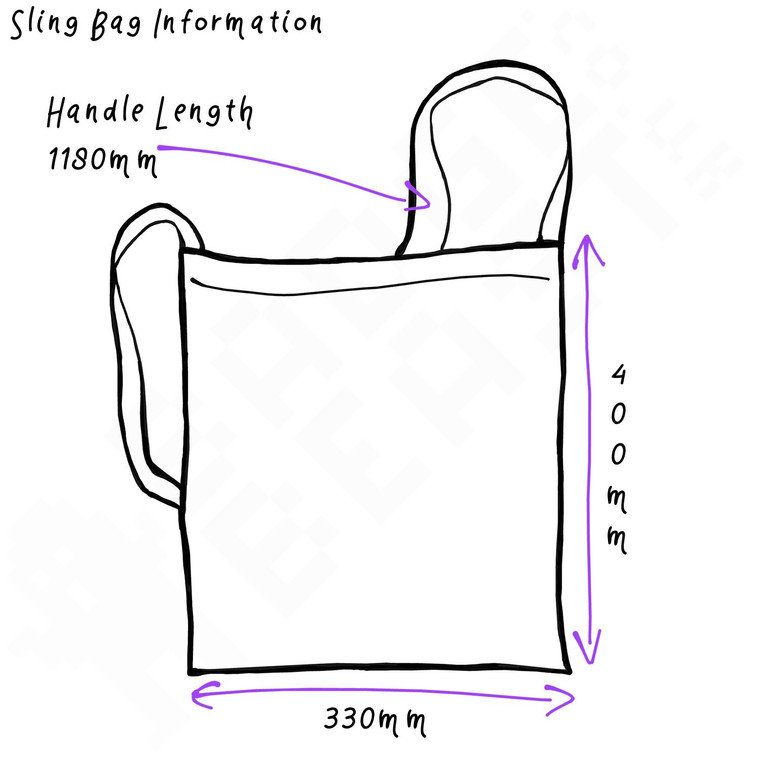 I Love Me - Cotton Sling Bag