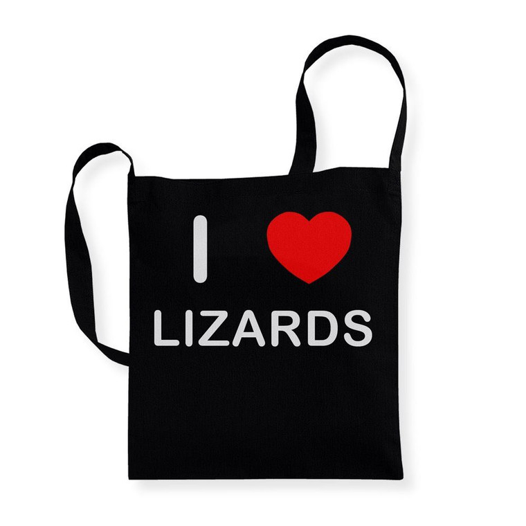 I Love Lizards - Cotton Sling Bag