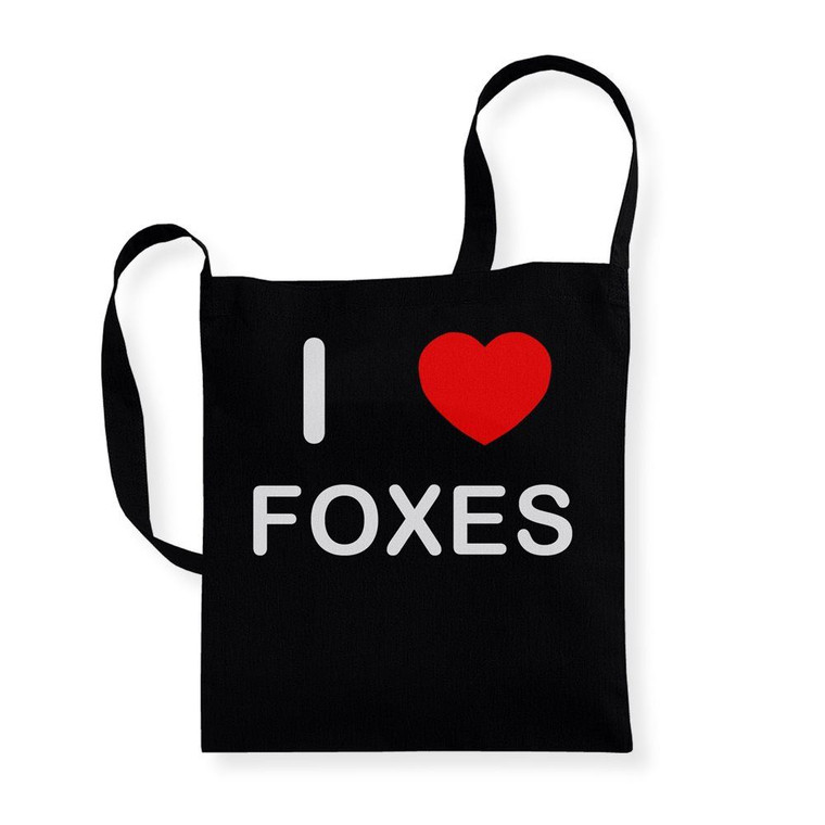 I Love Foxes - Cotton Sling Bag