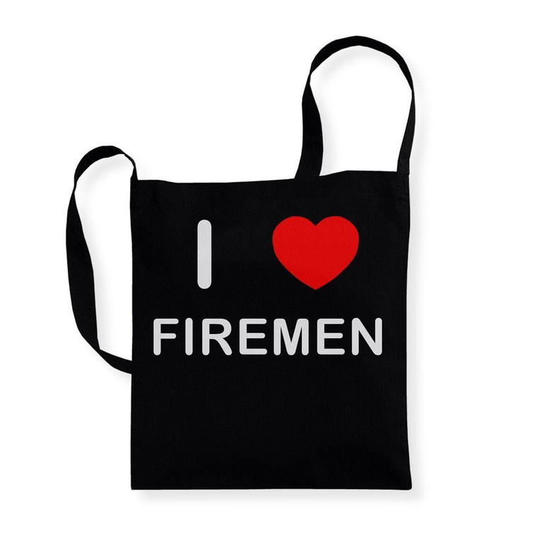 I Love Firemen - Cotton Sling Bag