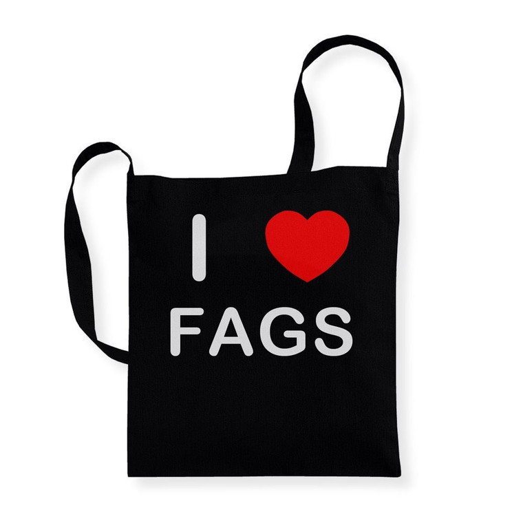 I Love Fags - Cotton Sling Bag