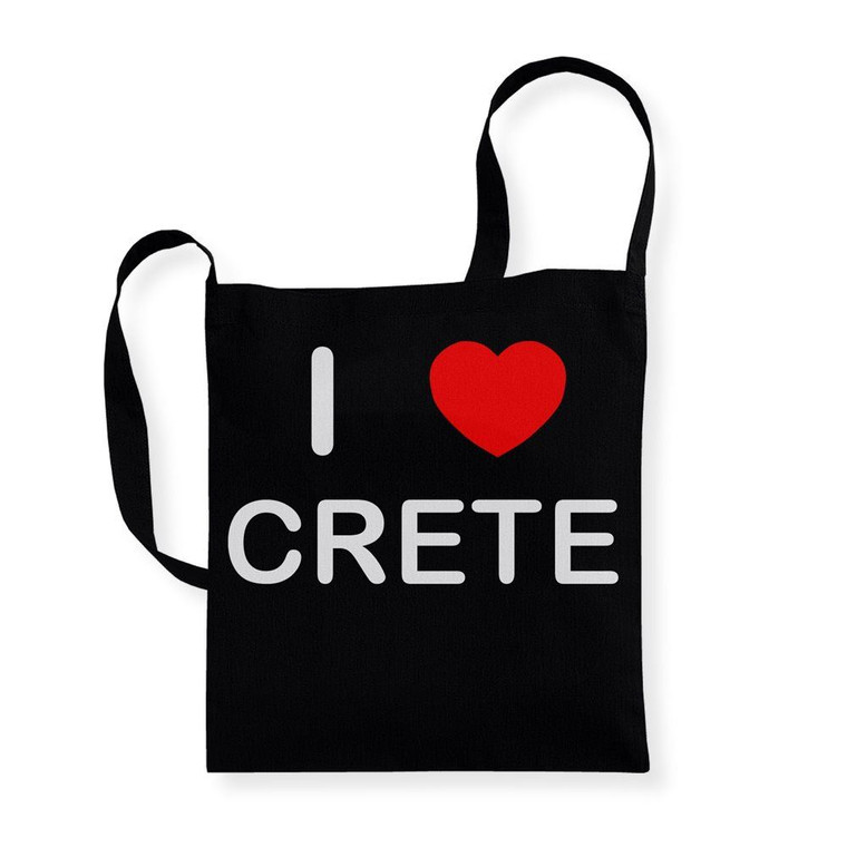 I Love Crete - Cotton Sling Bag
