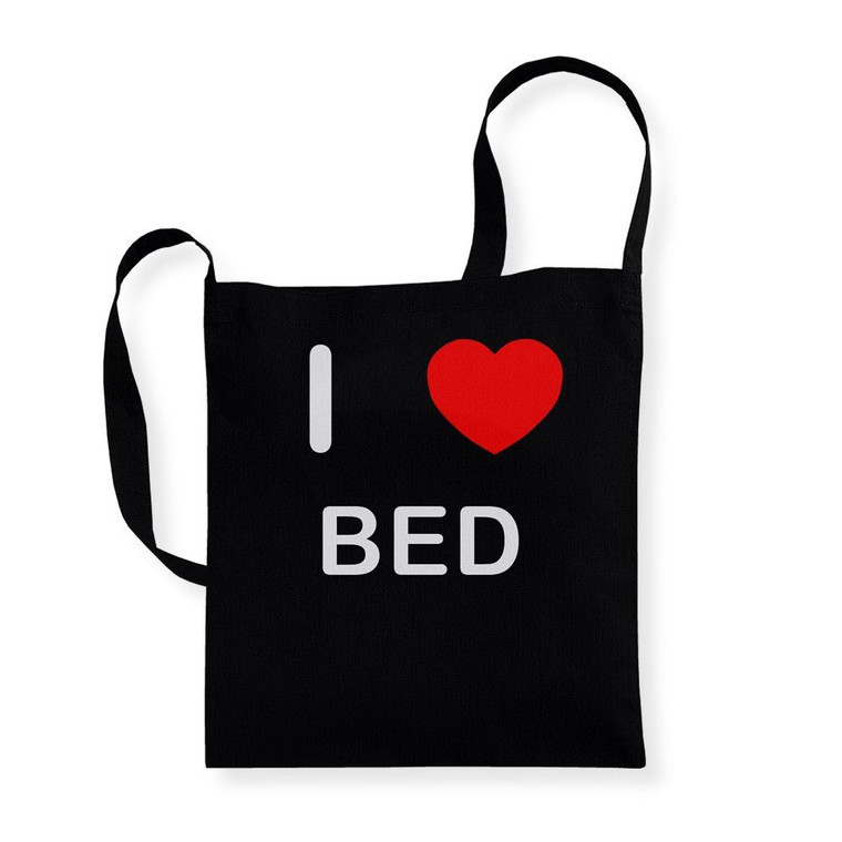 I Love Bed - Cotton Sling Bag