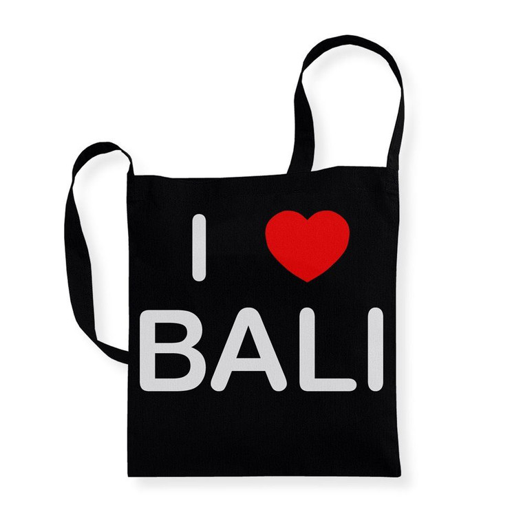 I Love Bali - Cotton Sling Bag