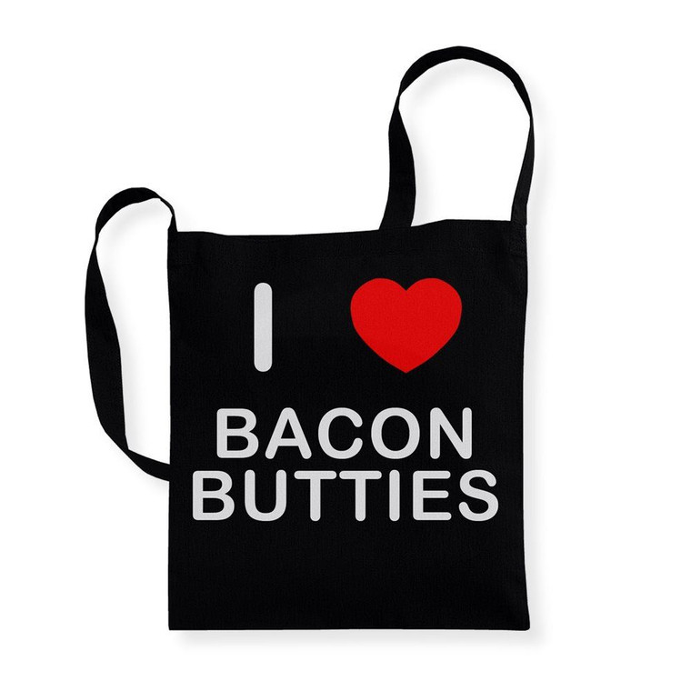 I Love Bacon Butties - Cotton Sling Bag