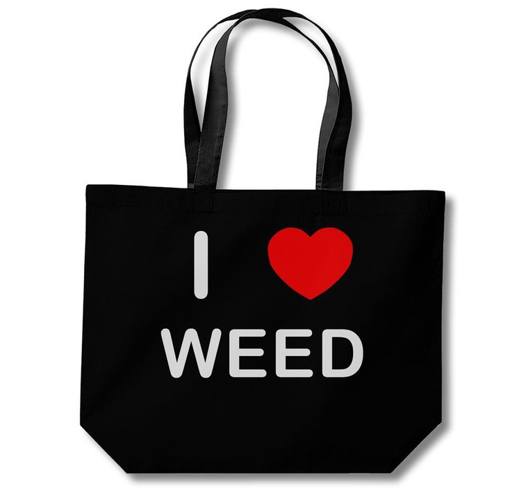 I Love Weed - Cotton Shopping Bag