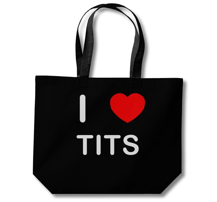 I Love T*ts - Cotton Shopping Bag