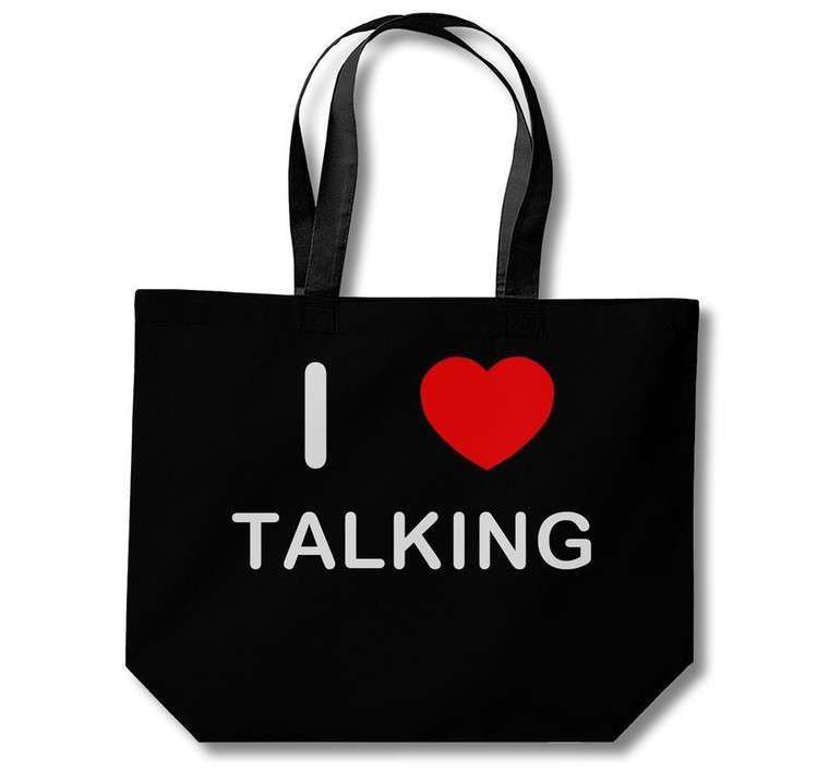 I Love Talking - Cotton Shopping Bag