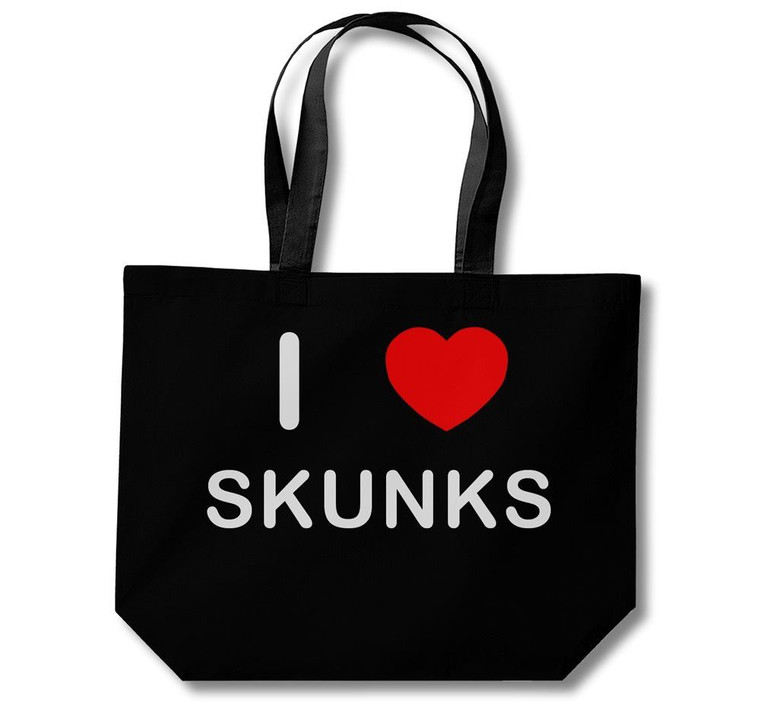 I Love Skunks - Cotton Shopping Bag