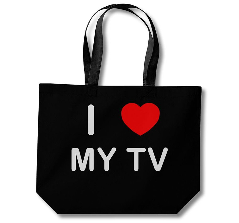 I Love My Tv - Cotton Shopping Bag