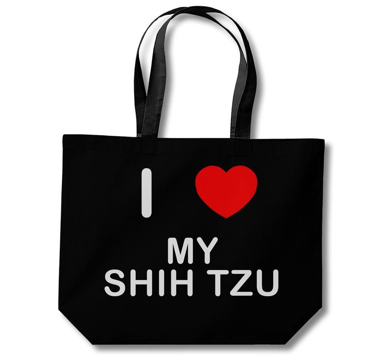 I Love My Shih Tzu - Cotton Shopping Bag