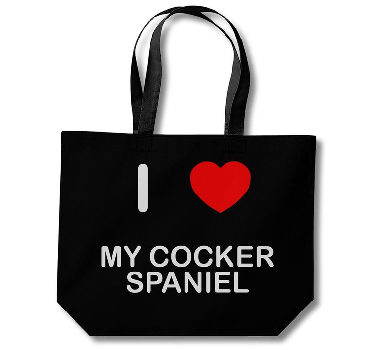 I Love My Cocker Spaniel - Cotton Shopping Bag
