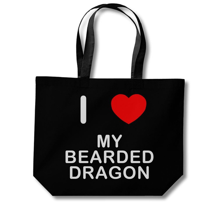I Love My Bearded Dragon - Cotton Shopping Bag